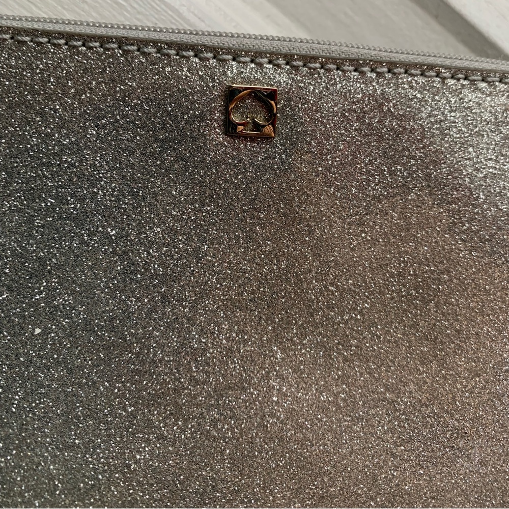 Kate Spade Silver Glitter Wristlet - Picture 7 of 9